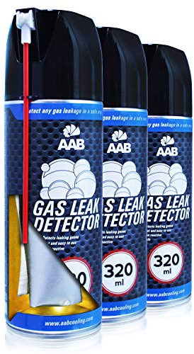 AABCOOLING Gas Leak Detector 320ml - 3 Pièces - Spray Détecteur de Fuite de Gaz, Detecteur de Fuite, Bombe Detecteur de Fuite, Detecteur Fuite Climatisation, Testeur Gaz, Detecteur Gaz Butane