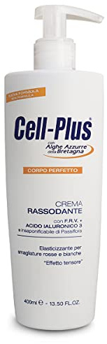 CELL PLUS Firming Cream 400 ml, kräm för röda och vita streckmärken med ingredienser av naturligt ursprung, fuktgivande kräm som ger elasticitet