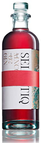 Selvatiq Red Gin Mincio 50cl (ABV 38% Alcohol) | Italian Gin – Made from Hand-Picked Wild Botanical Ingredients | Rare and Exclusive Premium Craft Gin – Spirits Foraged and Made in Italy