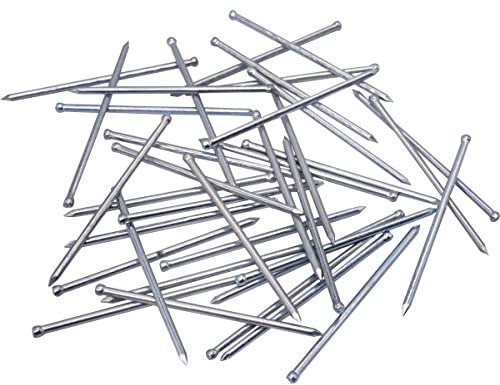 SKIR'CO (300 pezzi) Chiodi di finitura a testa piccola 1,5 x 40 mm, chiodi in acciaio zincato, chiodi per legno, perni per pannello