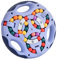 GERUI Rotierender Fingerwürfel Intelligenz Spiele, IQ Game Magic Bean Rotating Cube Spielzeug, Dekompression Puzzle Toys für Kinder Teens Erwachsene - Neueste Angst Linderung Spielzeug (Blau)