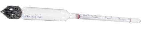 Alcolimetro in Vetro 0-100 Doppia Scala per Liquori | Misuratore Vino e Liquori, Preciso e Riutilizzabile, Leggero e Facile da Trasportare