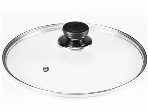 Tapa cristal o acero para sarten de todas las medidas, tapa de olla, tapa de sartén,tapa redonda. (Tapa cristal, 16cm)