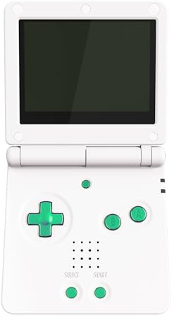 eXtremeRate Chameleon Green Purple Custom Full Set Buttons for Gameboy Advance SP, Replacement A B L R Button Power On Off Volume Button D-pad Key for GBA SP Console - Console NOT Included
