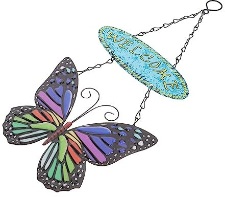 ABOOFAN Schmetterling Kunst Dekoration Eisen Kunst Willkommen Zeichen Für Hochzeit Bar Café