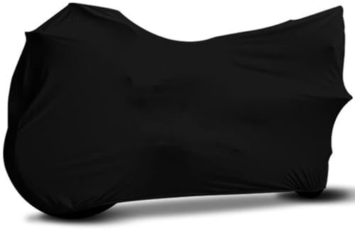 Fundas para Motos para Yamaha YZF-R6 RJ03 (1998–2002), Cubierta elástica Completa Resistente a la Suciedad Cubierta de Bicicleta de Motor Interior,A Black