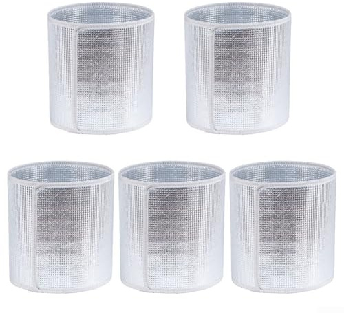 Set di 5 protezioni termiche per vasi da fiori per proteggere le piante dal calore (altezza 32 cm)