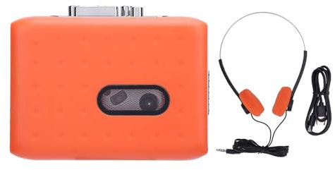 Lecteur de Cassette, Magnétophone Portable avec Un Récompense Rapide, Rembobinage, USB C vers Un Convertisseur MP3, Une Prise Casque, Une Couleur Légère et Compacte, Une Couleur