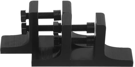 INOOMP Supporto Regolabile per Cornici e Specchi Spessore Adattabile Nero in Plastica, Design Irregolare Minimalista per Casa e Scrivania