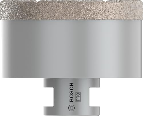 Bosch 1x PRO Ceramic Trockenbohrkrone, 75 × 35 × 14 mm | für Fliesen, Harte Fliesen, Ø 75 mm, Professional Zubehör Kleiner Winkelschleifer