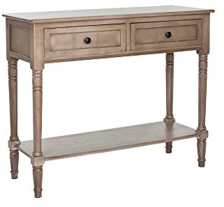 SAFAVIEH EUH5710A Camden Console Pin Gris Millésime 90 x 35 x 74,93 cm