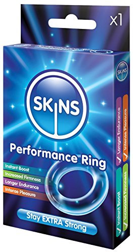 Skins Sexual Health Cock Ring di Salute Sessuale ; Anello fallico trasparente ad alte prestazioni; Fantastici giocattoli sessuali per uomo