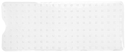 Brandsseller - Tappetino antiscivolo per vasca da bagno, circa 100 x 40 cm, colore: Bianco