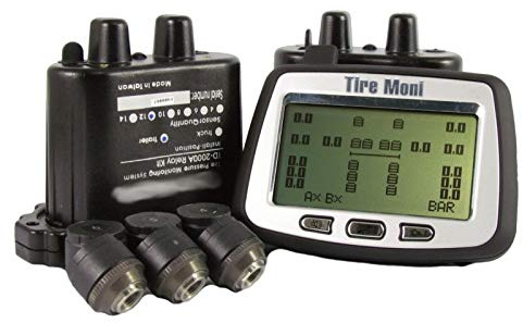 TireMoni Reifendruckkontrollsystem Truck TPMS Set TTM-2000X-DR06-R06: 12 Sensoren, 2 Repeater
