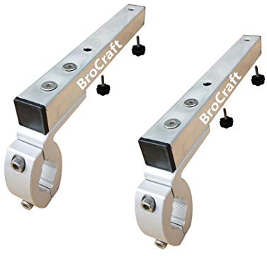 Brocraft Pontoon Grill Bracket/Boat Rail Mount Grill Bracket/BBQ Dual Extended Horizontal Rail Mounts