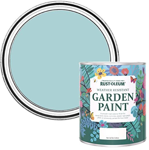 Rust-Oleum Blue Mould Resistant Garden Paint in Matt Finish - Little Cyclades 750ml