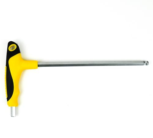 ingdaum® Clé Allen 8 mm x L 250 mm avec boule et poignée en T / poignée à six pans creux