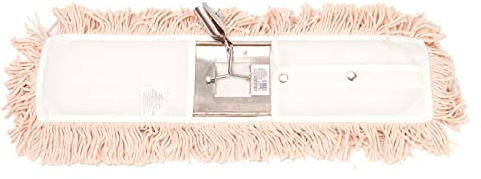 Tradineur - Base de mopa de 60 cm y recambio de algodón, limpieza suelos, baldosas, hogar (Beige)