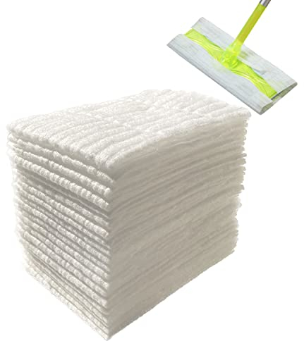 JEBBLAS Lot de 120 serpillères jetables pour balai à franges multi-surfaces