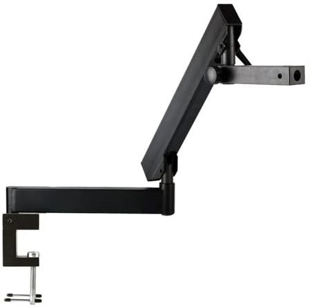 Microscope Folding Bracket Stereomicroscope Rocker Bracket Band Clamp Microscope Bracket (Color : Without bracket)