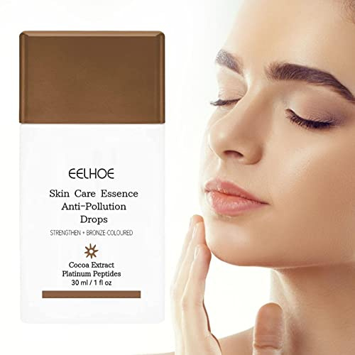 higyee Gouttes bronzantes | Sérums Peptides Anti-Pollution - bronzante régénérante pour Le Visage et Le Corps pour Les ridules, Soin 1 FL Oz