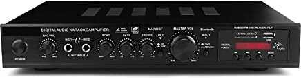 KOZWAY Amplificatore Stereo per Auto 2000W 5CH Bluetooth Stereo AV Power Surround Bass Car Subwoofer Altoparlanti LED Amplificatore Digitale for Cinema