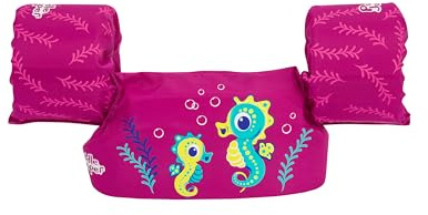 Bestway Puddle Jumper Schwimmhilfe Seepferdchen mit Textilbezug, 2-6 Jahre