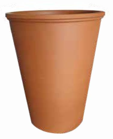Pot en terre cuite, hauteur 15 cm, diamètre 12 cm (5 pièces) - fleur en pot fabriqué en Italie