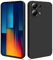 HSP Cover per Xiaomi Poco M6 Pro [repellente alla polvere] Custodia protettiva in silicone TPU premium | antigraffio antiurto | Protezione della fotocamera | Vestibilità sottile | Nero