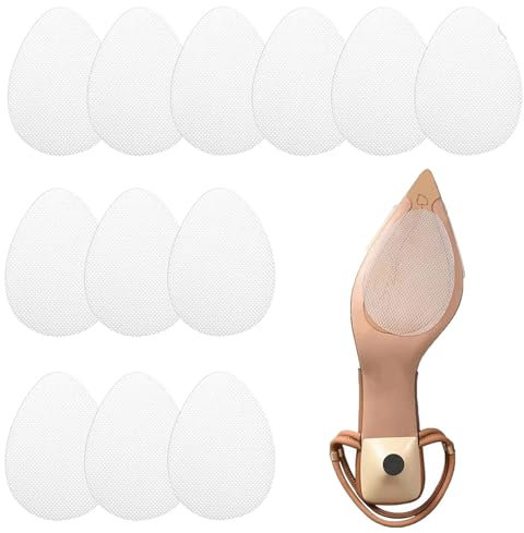 12 Stück Anti Rutsch Sohle Pads für Schuhe, rutschfeste Aufkleber für Schuhsohlen Protektoren, Antirutsch Schuhe Pads Selbstklebende Sohle Schutz Kissen für High Heels Sandalen Stiefel (Transluzent)
