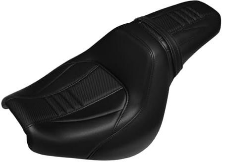 TCMT Rider Driver Passenger Pillion Seat Fit For Harley Fat Bob FXFB FXFBS 2018-2024 Black