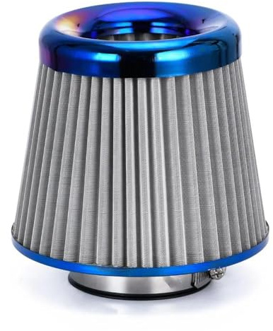 TGVSELPJ Accesorios de filtros Filtro de Aire del Coche Universal 3 76mm Entrada de energía Limpiador en frío de Alto Flujo Filtro de Entrada de Aire de Carreras