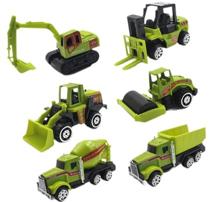 JunZheHub 6 Piezas de Rodillos para Montacargas, Camión Volquete Y Tractor para Niños Y Niñas, Regalos