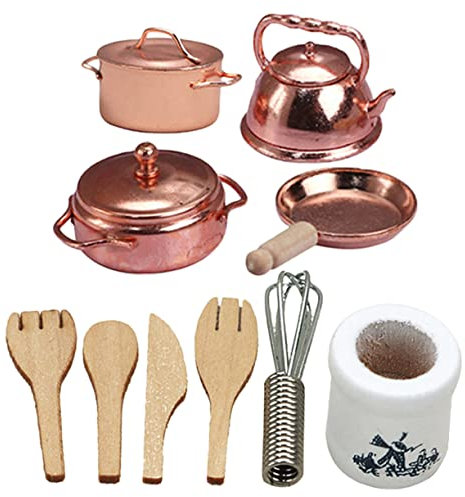 TOYANDONA Mini Cuisine Jouet Ustensiles Maison Miniature Cadeau Garçon Fille Jouets Construction Décoration Intérieure Accessoire Photo Neuf
