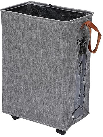 BUGUUYO Cesto Portabiancheria Con Ruote e Maniglie Sacco Pieghevole Per Biancheria Sporca Tessuto Di Adatto Per Lavanderia Camera Da Letto Cucina e Altri Ambienti