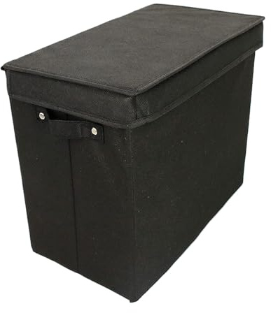 Générique Boîte De Rangement Pour Bandes Dessinées - Organisateur de BD avec 3 Compartiments - Bac à Documents Empilable avec Poignée pour Albums Photos Jouets et Cadres