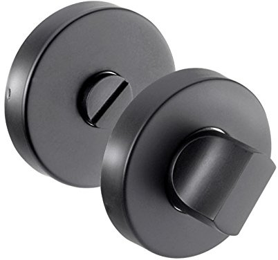 Matte Black Thumb Turn Lock for Bathroom Doors
