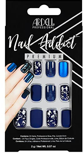 Faux ongles Ardell Nail Addict Matte Blue (24 pcs)