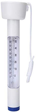 Dilwe Pond Thermometer, Floating Pool Thermometer for Outdoor Swimming Pools, Fish Ponds, Aquariums (white)
