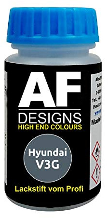 Alex Flittner Designs Lackstift für Hyundai V3G Star Dust Metallic | Lackstift geeignet für Farbcode: V3G und Farbname: Star Dust Metallic