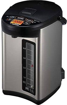 Zojirushi CV-JAC50XB 5.0 Liter VE Hybrid Water Boiler and Warmer (Stainless Black)