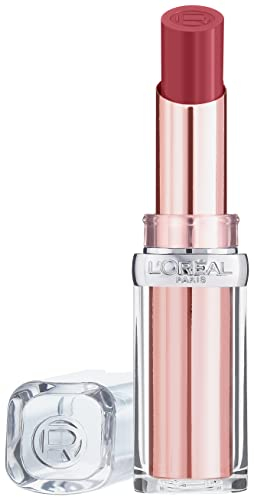 L'Oréal Paris Feuchtigkeitsspendender Lippenstift, Balm-In-Lipstick mit natürlich aussehendem Finish, Color Riche Glow Paradise, 906 Blush Fantasy