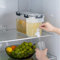MANMAOHE Distributeur de boisson en plastique, seau réfrigéré de 3,5 l avec robinet, distributeur de jus glacé, limonade, parfait pour réfrigérateur, théière aux fruits, bouteille de limonade