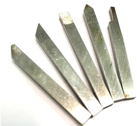 ZR Set di utensili da taglio per tornio in metallo con punta in carburo, 5 pezzi, 4 x 4 mm, accessori per mini tornio in metallo in miniatura