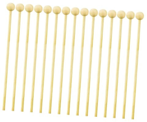 SHOWERORO 50stücke Holz Rührstäbchen DIY-lutscherstäbchen Haushalts-lutscherstangen Haushalts-süßigkeitenspieße Party-süßigkeitenstäbchen Zubehör Zur Lutscherherstellung Rührriegel Süßigkeit