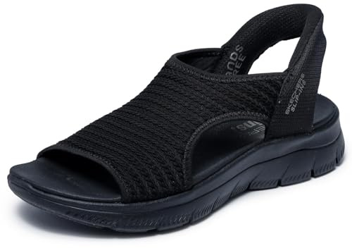 Skechers dam Summits Sandal Sweetly Evolved Sneakers, Black Knit, 38 EU