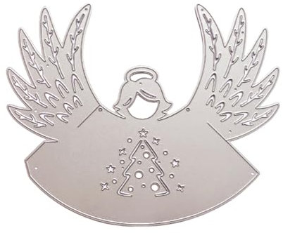 HuamengyuanStanzschablonen Weihnachten 3D Stanzschablone Engel Prägeschablonen Laterne Windlicht Stanzbögen Stanzformen als Anhänger Baumschmuck Weihnachtsdeko DIY Basteln Silvester Zierschmuck A002