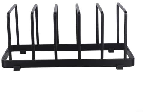 FACULX Drain Dish Rack, Kitchen Household Items Drawer Dish Storage Drain Rack, Organize Your Cooking Space Sturdy Holder For Pots, Pans, And Chopping Boards(Black)