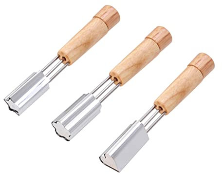 BEBEMOKO Molde Embossed De Acero Inoxidable En Forma De Corazón Flor y Estrella Set De 3 Cortadores Para Galletas Pasteles y Frutas Herramientas De Repostería Para Decorar y Hornear