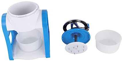 LIFKICH Máquina Trituradora De Hielo Manual Mini para Granizados y Bebidas Congeladas, Desmontable y Fácil De Limpiar, Color Azul, Material PP, Adecuado para Uso Doméstico y Verano